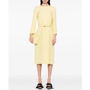 Gucci GG cady midi yellow dress